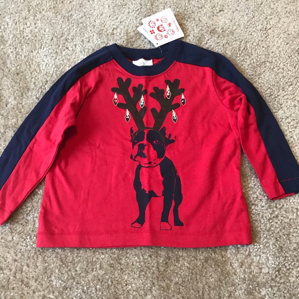 Hanna Andersson Red Dog Holiday Long Sleeve Shirt